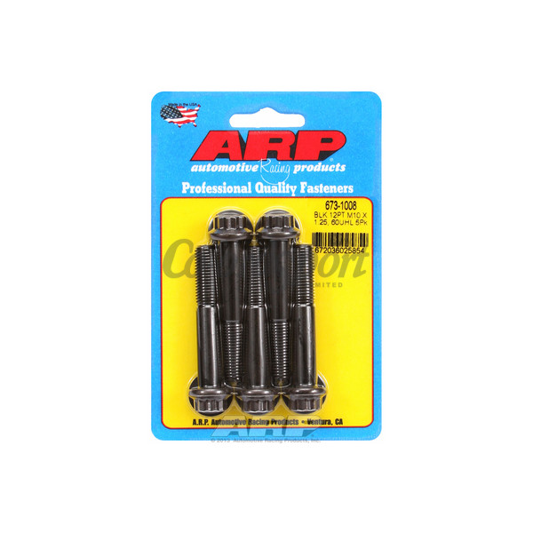 ARP M10 x 1.25 x 60 12pt black oxide bolts image