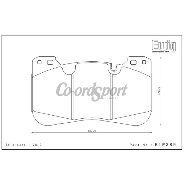 Endless Brake pads BMW M5 F90 Front ME20 Compound image