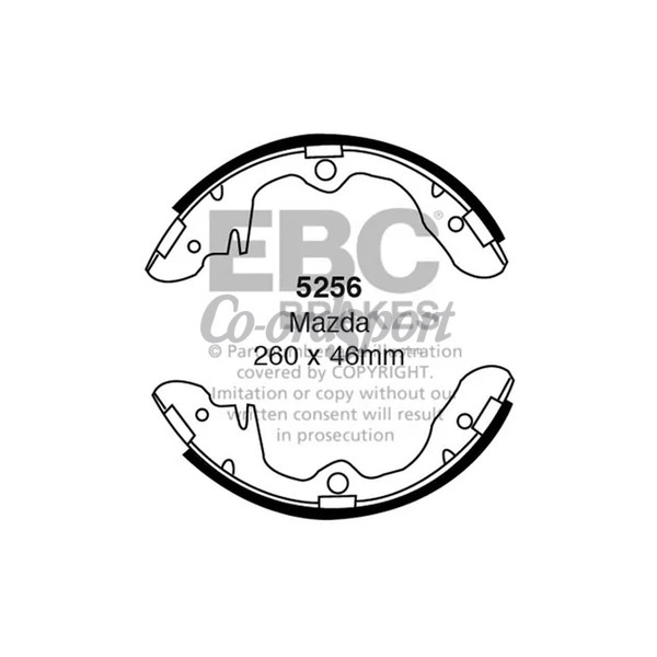 EBC BRAKE SHOE SET image