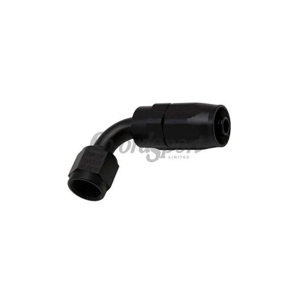 DW 6AN Female Swivel 90-Degree Hose End CPE  Anodized Matte Black image