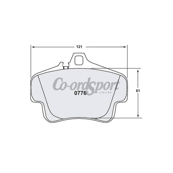 PFC 776 Z-RATED BRAKE PAD SET image