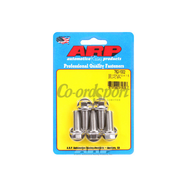 ARP M10 x 1.50 x 25 hex SS bolts image