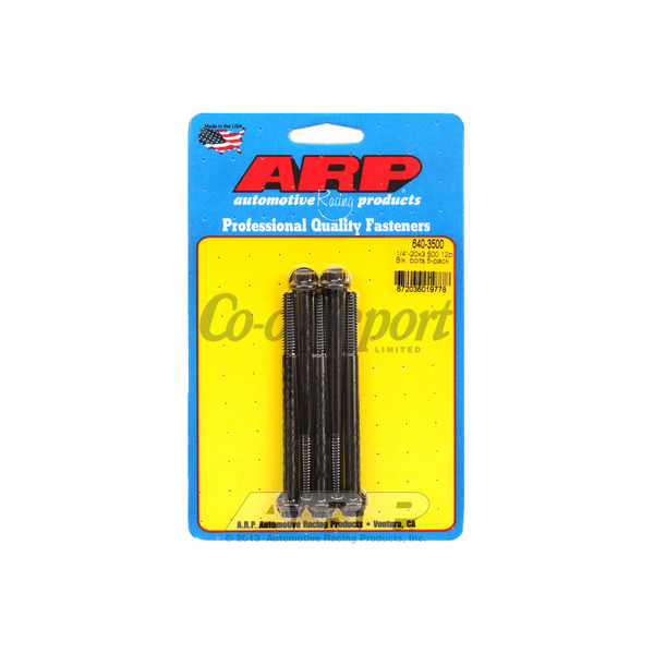 ARP 1/4-20 x 3.500 12pt black oxide bolts image