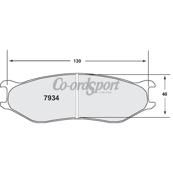 PFC 7934 RACE PAD SET - 13 Compound 17 mm image