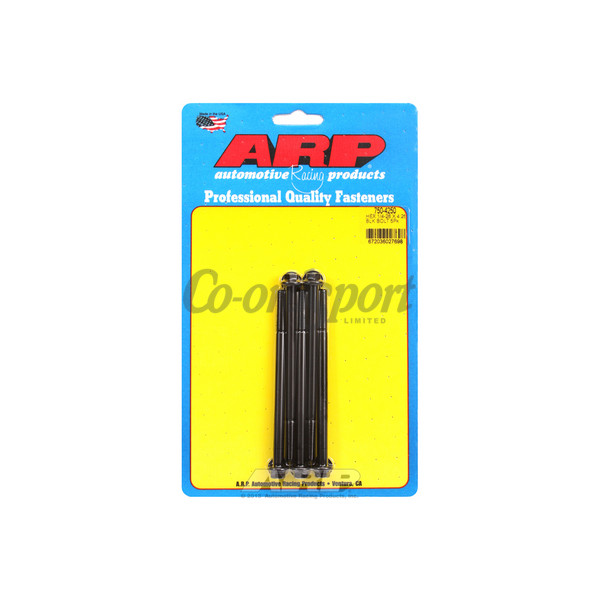 ARP 1/4-28 x 4.250 hex black oxide bolts image