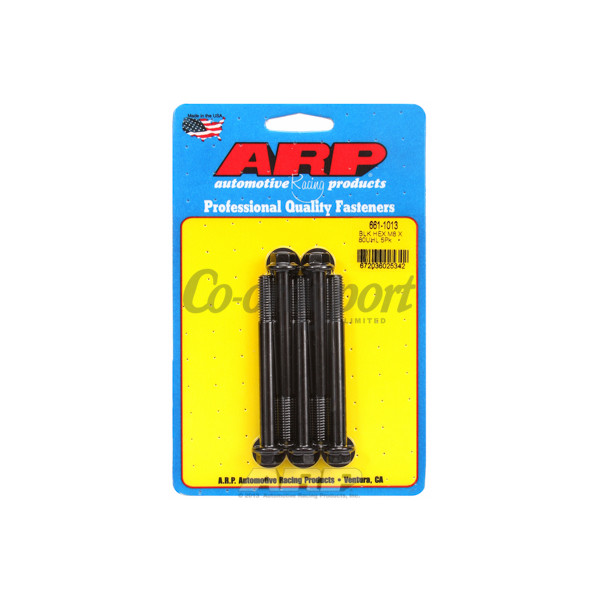 ARP M8 x 1.25 x 80 hex black oxide bolts image