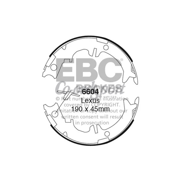 EBC BRAKE SHOE SET image