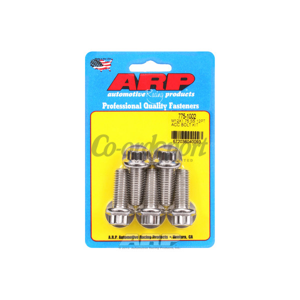 ARP M12 X 1.75 X 30 12pt SS bolts image