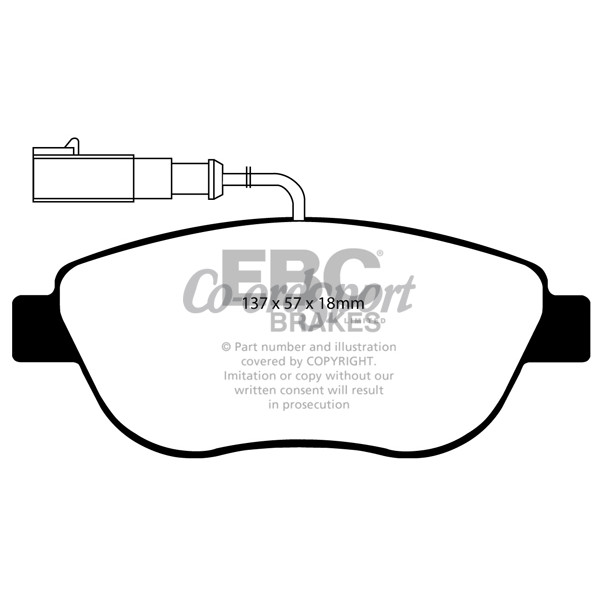 EBC Ultimax OEM Replacement Brake Pads image