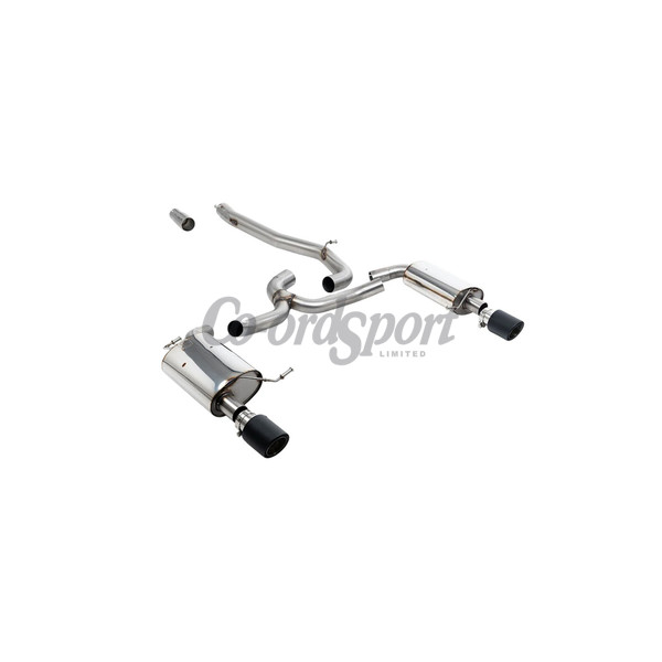 Milltek Exhaust - Non-Resonated Louder with Carbon Jet-100 Trims image