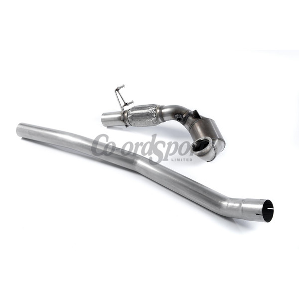 Milltek Large Bore Downpipe and Hi-Flow Sports Cat Audi TT image
