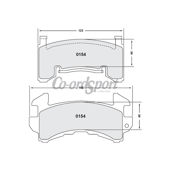 PFC 154 Race Pad Set - 97 Compound 14 mm - Rr image