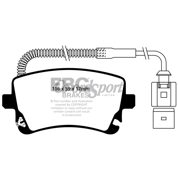 EBC Ultimax OEM Replacement Brake Pads image