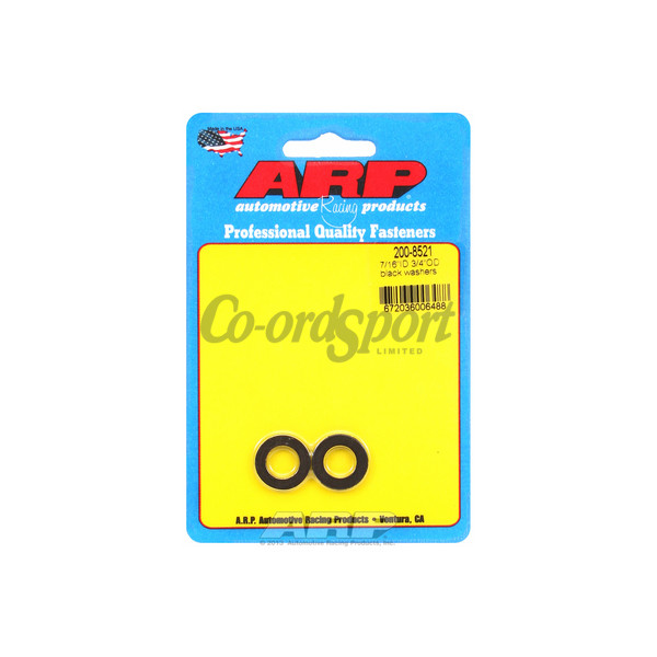ARP 7/16 ID 3/4 OD black washers image