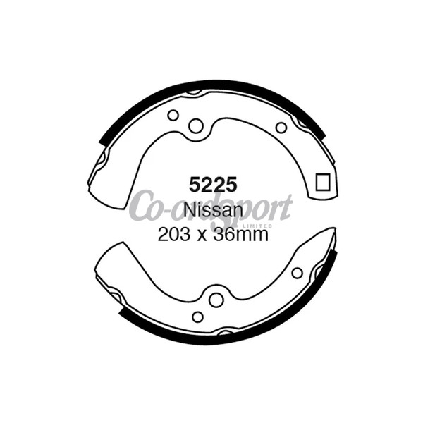 EBC BRAKE SHOE SET image