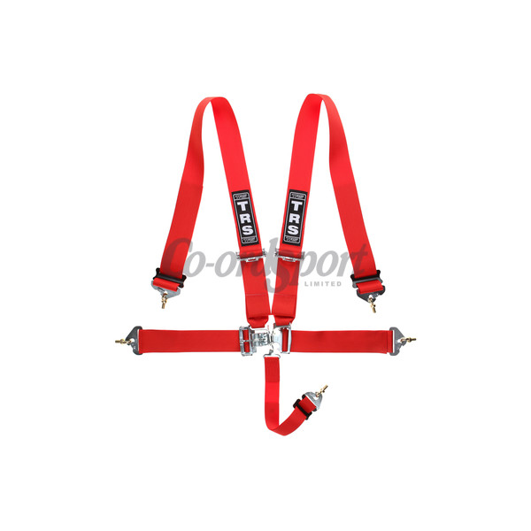 TRS Nascar 3in Lever/Latch - 5 point Harness in Red image