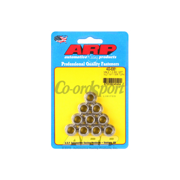 ARP M9 X 1.00 M11 wr SS 12pt nut kit image