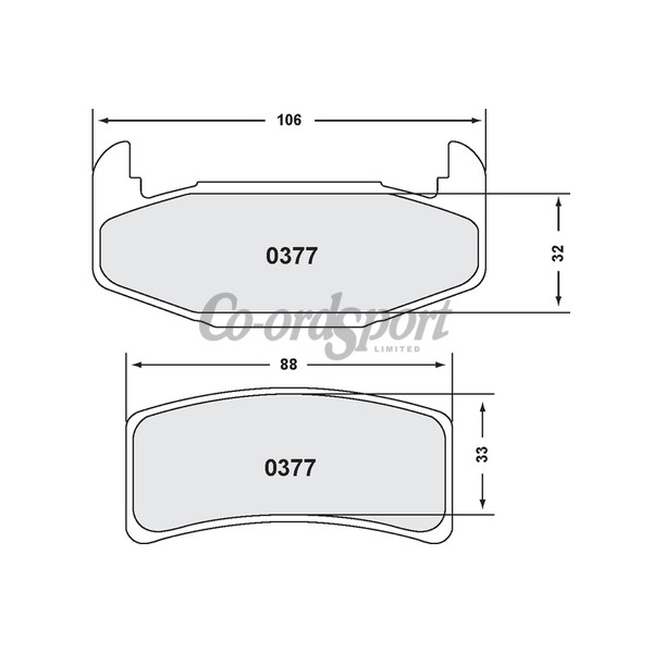 PFC 377 Carbon Metallic Brake Pad Set image