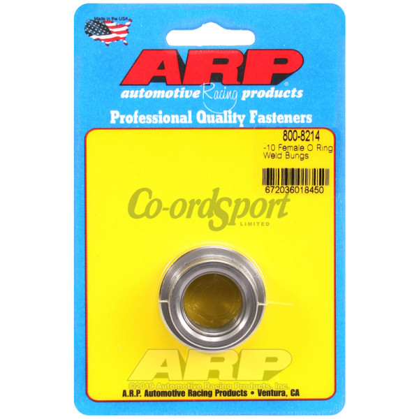 ARP -10 female O ring steel weld bung image