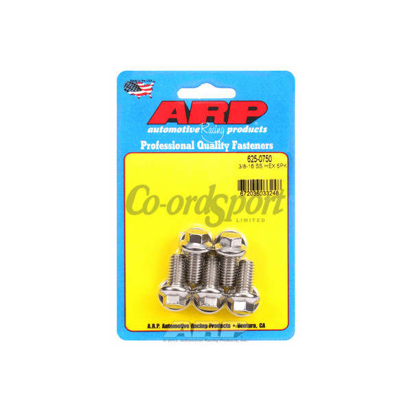 ARP 3/8-16 x 0.750 hex 7/16 wrenching SS bolts image