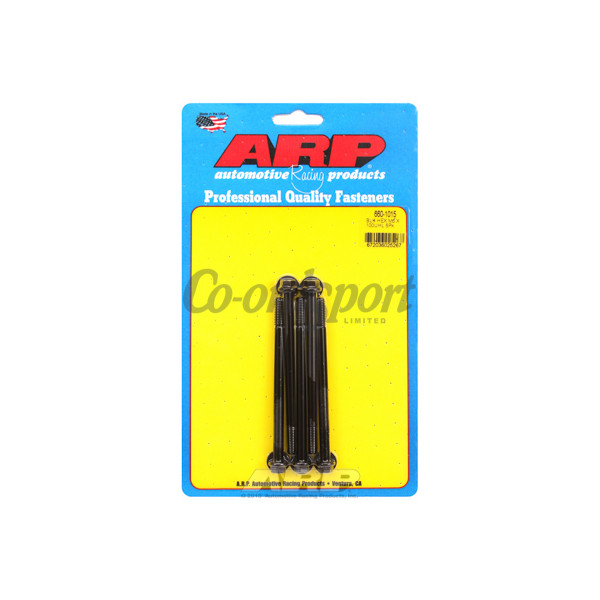 ARP M6 x 1.00 x 100 hex black oxide bolts image