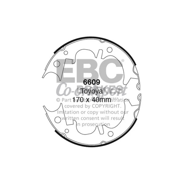 EBC BRAKE SHOE SET image