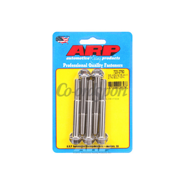 ARP 5/16-24 x 2.750 hex SS bolts image