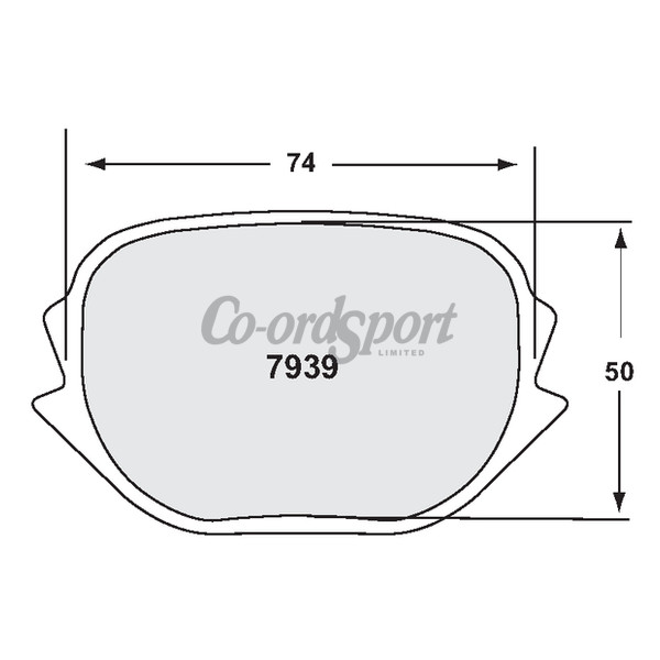 PFC 7939 Race Pad Set - 01 Compound 23 mm image