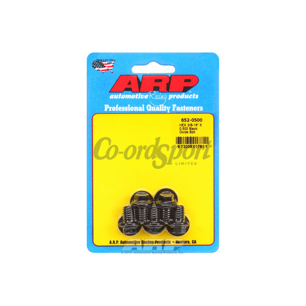 ARP 3/8-16 X 0.500 hex black oxide bolts image