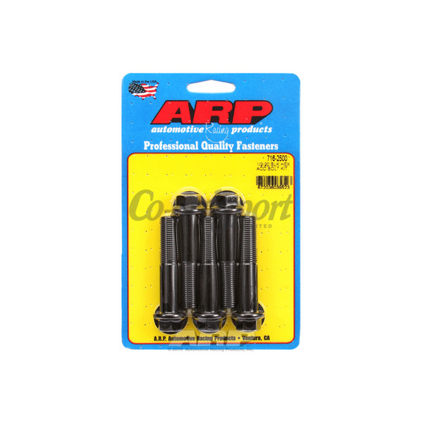 ARP 1/2-20 x 2.500 hex black oxide bolts image