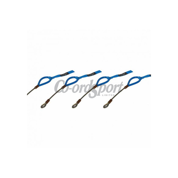 TRS Wire Tow Loop - bolt on fixed length- set of 4 in Blue image