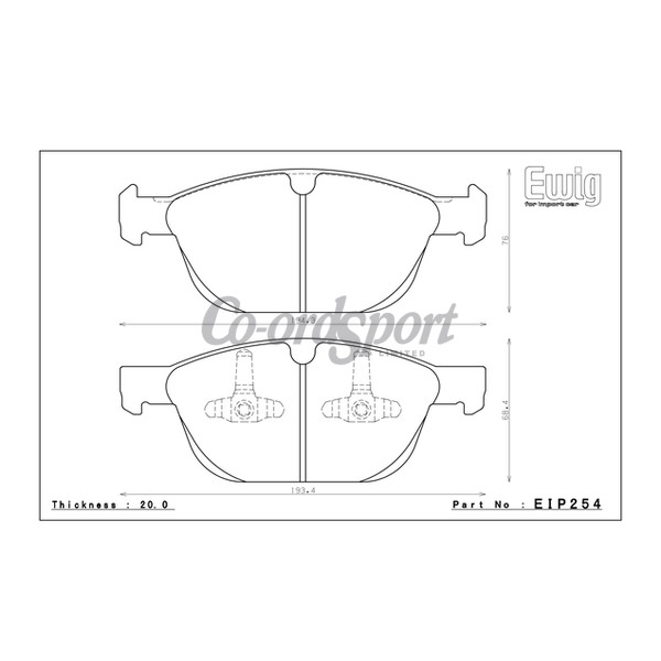 Endless Brake Pads N36SP Compound image