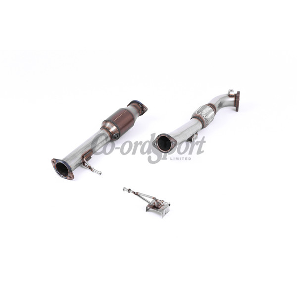 Milltek Large Bore Downpipe and Hi-Flow Sports Cat Ford Fo image