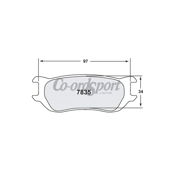 PFC 7835 RACE PAD SET - 03 CMPD 18 MM image