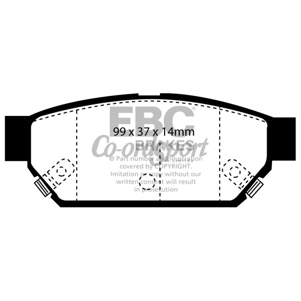 EBC Ultimax OEM Replacement Brake Pads image