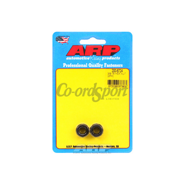 ARP 3/8-16 black hex nut kit image