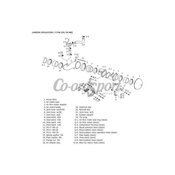 HKS Raicng Suction Kit for Evo 9 4G63T image