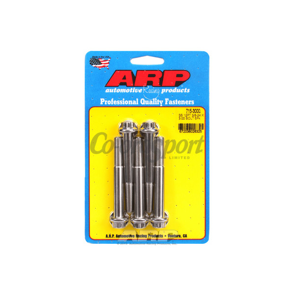 ARP 3/8-24 x 3.000 12pt 7/16 wrenching SS bolts image