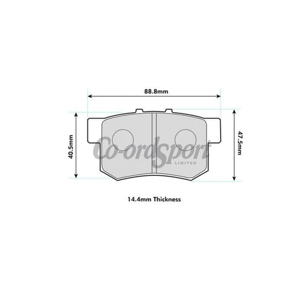 PBS Rear Pads Swift III MG ZR ZS Integra DC2 DC5 Civic VII image