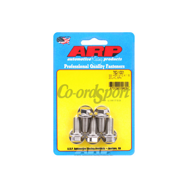 ARP M10 x 1.50 x 20 hex SS bolts image