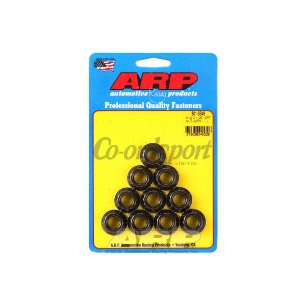 ARP M12 X 1.25 12pt nut kit image