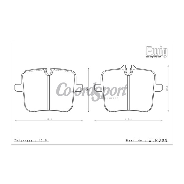 Endless Brake Pads CCDA Compound image