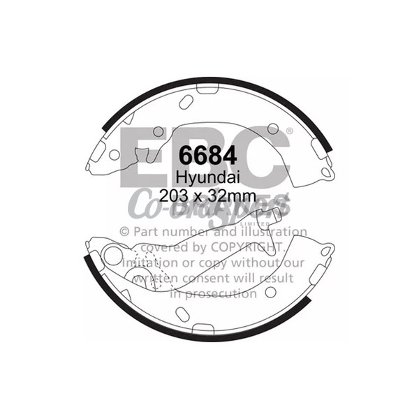 EBC BRAKE SHOES image