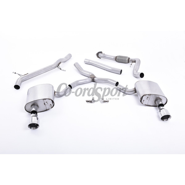 Milltek Cat-back Audi A4 2.0 TFSI B9 Quattro Saloon and Ava image