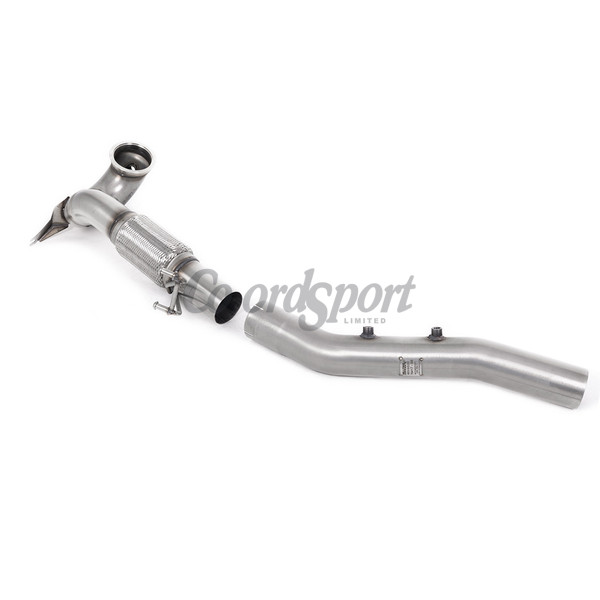 Milltek LARGE-BORE DOWNPIPE AND DE-CAT Golf MK8 GTI OPF GPF 20- S image
