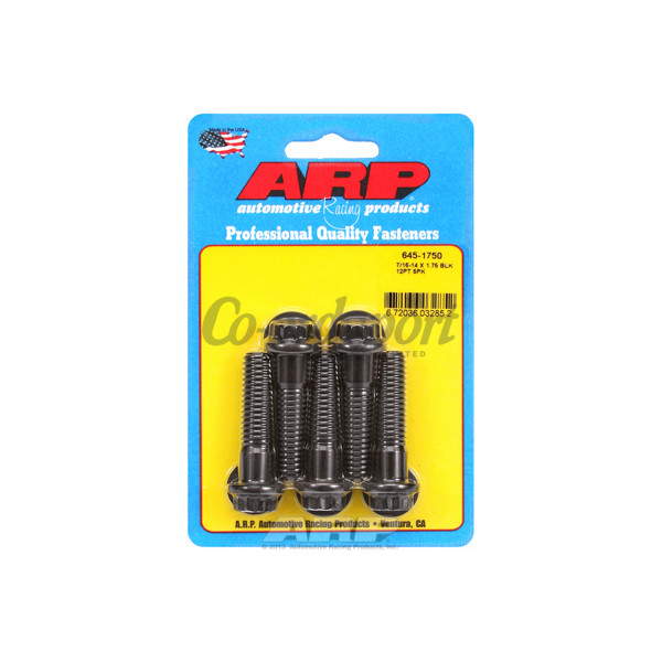 ARP 7/16-14 X 1.750 12pt 1/2 wrenching black oxide bolts image
