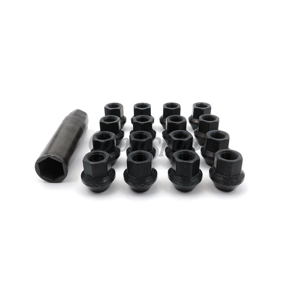 RAYS 17HEX RACING NUT L25 SHORT 16P 12X1.25BK (Black) image