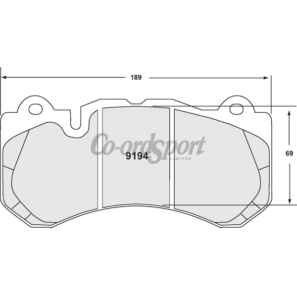 PFC 9194 Race Pad Set - 38 Compound 17 mm image