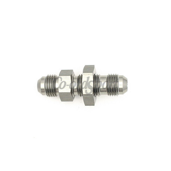 DW 6AN Male Flare to 6AN Male Flare Bulkhead Adapter incl N image