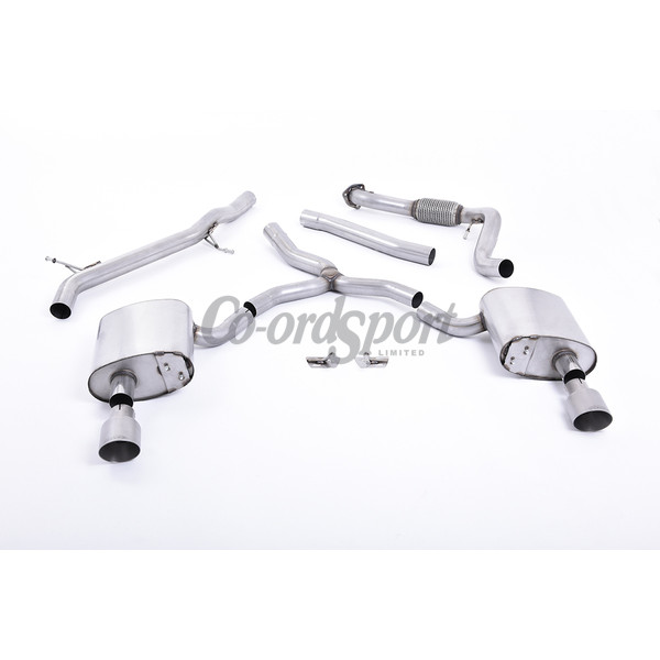 Milltek Cat-back Audi A4 2.0 TFSI B9 Quattro Saloon and Ava image